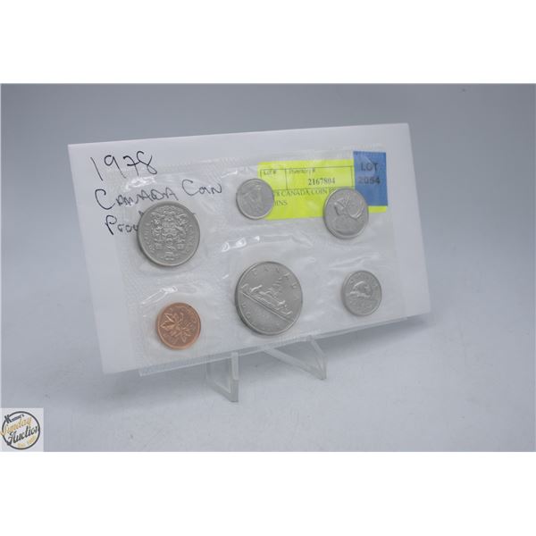 1978 CANADA COIN PROOF SET 6 COINS