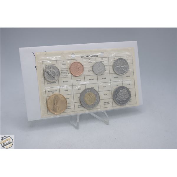 1999 CANADA COIN PROOF SET 7 COINS LOONIE &