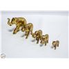 Image 1 : BRASS ELEPHANTS SET OF 5