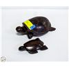 Image 1 : WOODEN SEA TURTLE SET OF 2