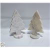 Image 1 : 2 WHITE MARBLE TREES