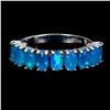 Image 2 : Natural Ethopian Blue Opal Ring