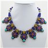 Image 1 : Tibet Natural Stone Tribal Queen Royal Necklace
