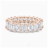 Image 3 : Gold & White Octagon Diamond 5.11 Cts Eternity Ring