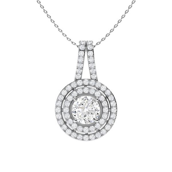 Gold & White Diamonds 3 Cts Necklace - E/VVS