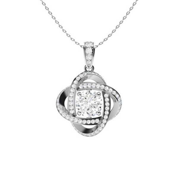 Gold & White Diamonds 2.5 Cts Necklace - E/VVS