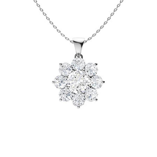 Gold & White Diamonds 2.50 Cts Necklace - E/VVS