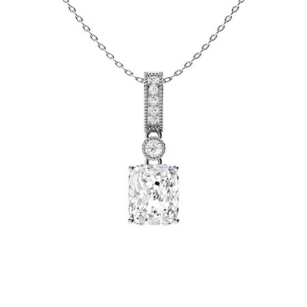 Gold & White Diamonds 2 Cts Necklace - E/VVS