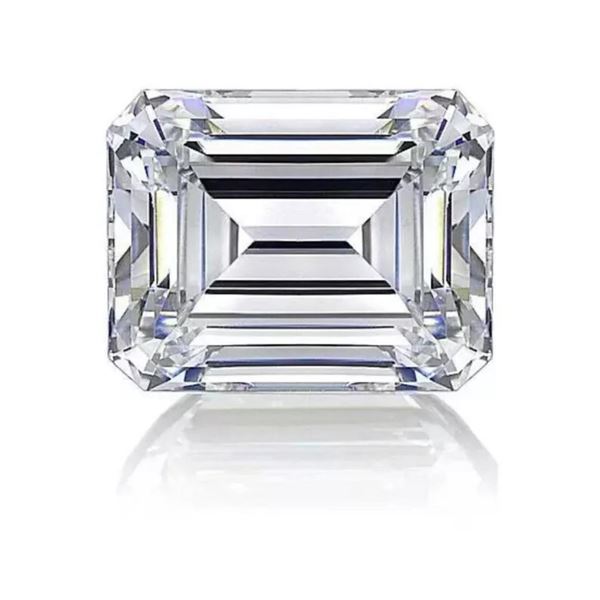 White Emerald Cut Diamond 5.82 Cts E/VVS IGI Certifed