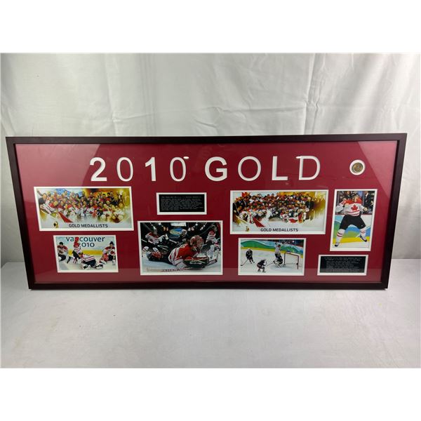2010 Double Olympic Gold Hockey Win Framed Picture
