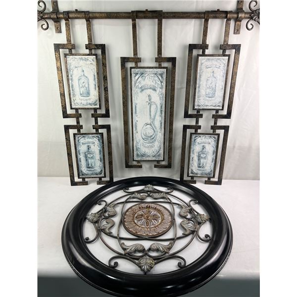 Pair of Metal Wall Art