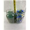 Image 2 : 2 Jars of Marbles
