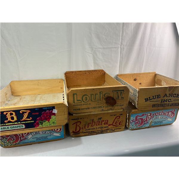 Vintage Fruit Boxes