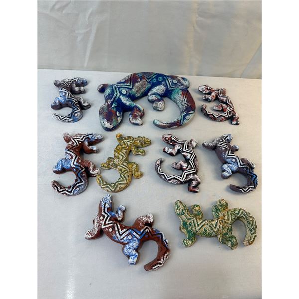 Large Geko & 8 Small Geko
