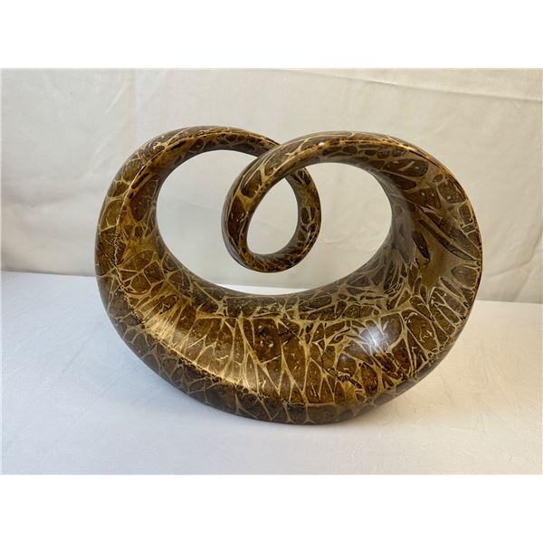 Curly Q Sculpture - Bohemian 80s Table Decor