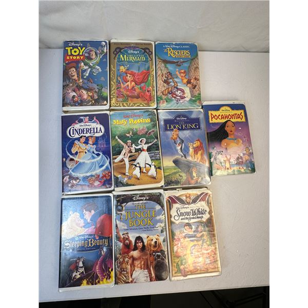 Disney movies lot. Cases have wear and tear.