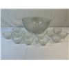 Image 1 : Anchor Hocking Glass Punch bowl set