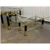 Image 3 : Tommaso Barbi Style Faux Tusk Glass Top Side Tables and coffee table .