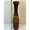Image 2 : Hand Carved Elephant Wood Vase