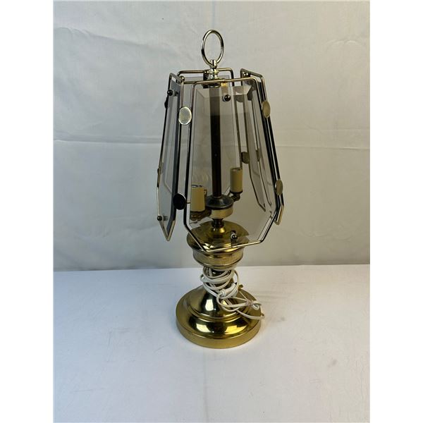 Brass & Glass Table Lamp