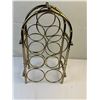 Image 1 : Vintage Brass cvolor Metal Wine Rack 7 hole