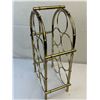 Image 3 : Vintage Brass cvolor Metal Wine Rack 7 hole