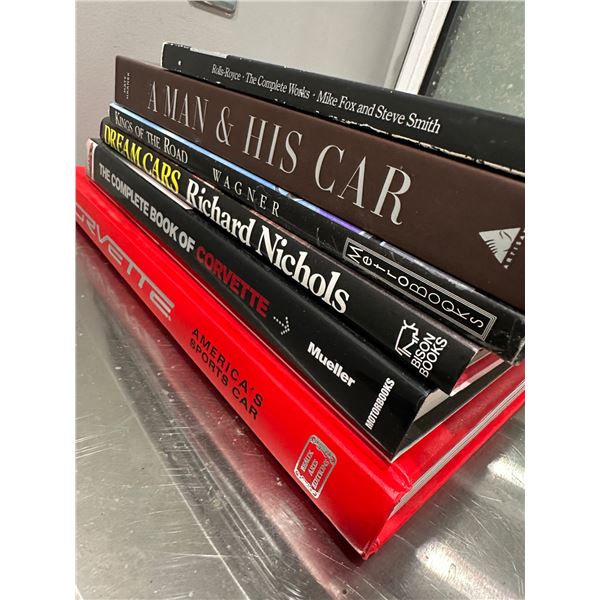 Collection of quality automotive books hard cover coffee table
