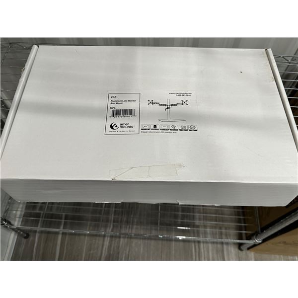 Dual aluminum monitor mount (new in box)