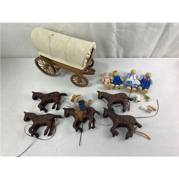 Wooden Covered Wagon