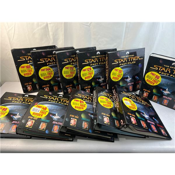 Startrek Fact Files (10 Binders)
