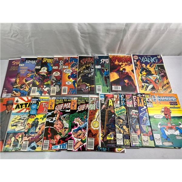 21 Assorted Vintage & Spiderman Comics