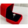 Image 3 : Sterling Silver Moissanite Ring Size 8