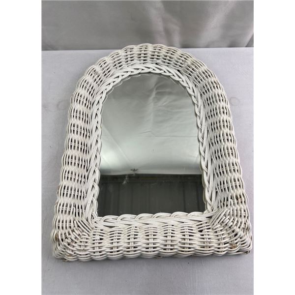Wicker Mirror
