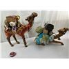 Image 2 : Two Ornate Leather Camels