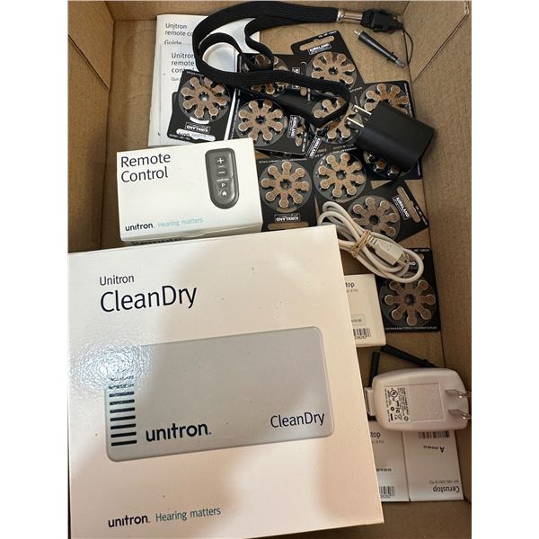 Hearing Aid Cleaner / Remote / Batteries
