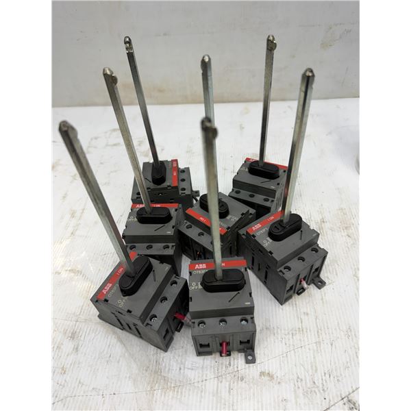 Lot of (7) ABB #OT63F3 Disconnect Switches