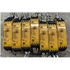 Image 1 : Lot of (7) Pilz #750104 / PNOZ s4 24VDC 3n/o.1n/c Safety Relays