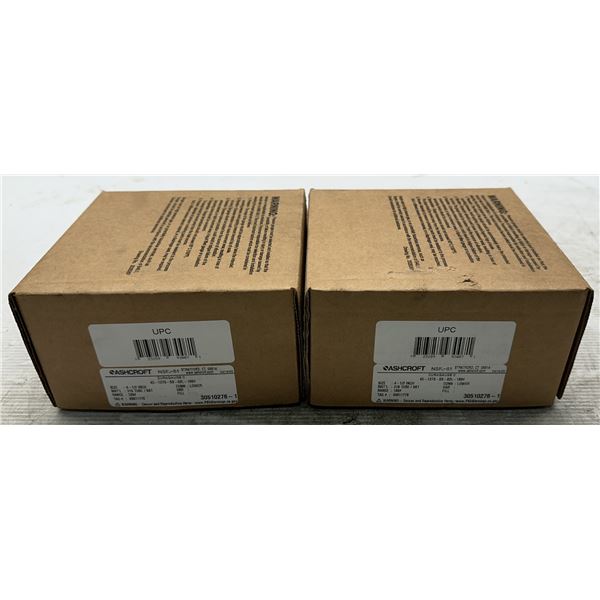 (2) Ashcroft #NSF-61 DuraGauge Pressure Gauges