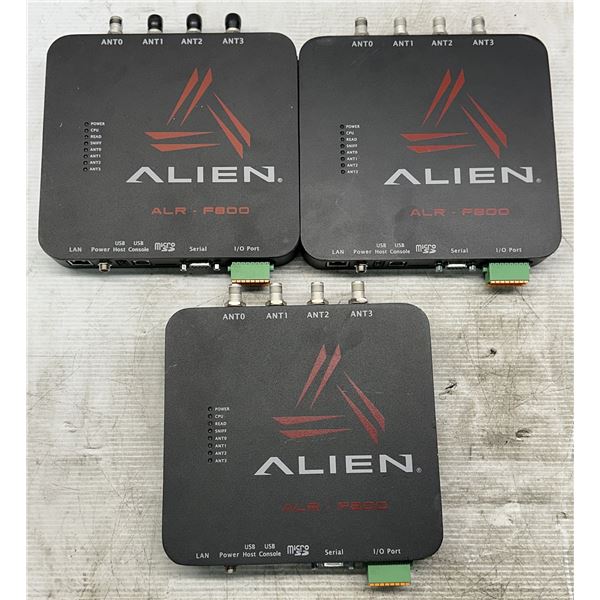 (3) Alien #ALR-F800 Self-Optimizing Enterprise RFID Readers