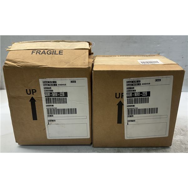 (2) 1.5 HP Gast #4AM-NRV-22B Reversible Face Air Actuated Motors