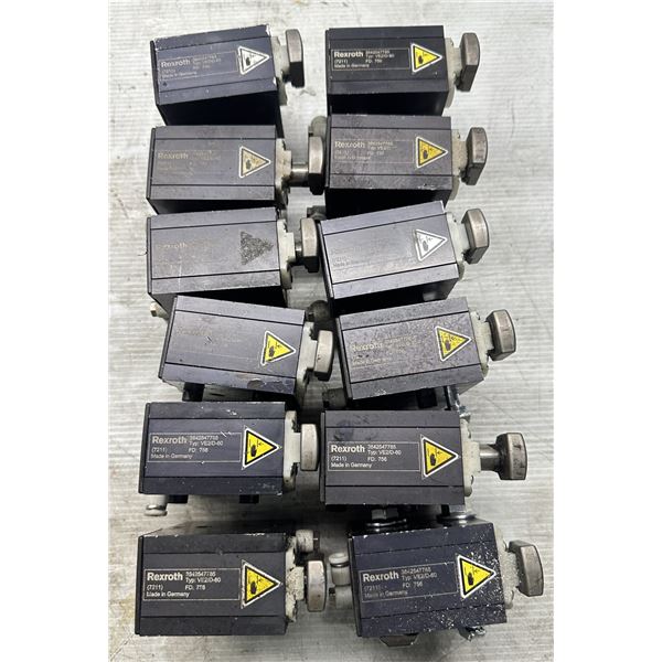 Lot of (12) Rexroth #3842547785 Type VE2/D-60 Stop Gate Cylinders