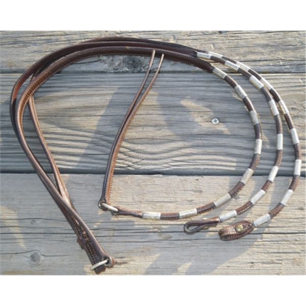 Victor silver mounted split reins