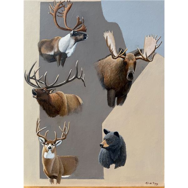 Manitoba Big 5 painted by Clive Kay