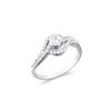 Image 2 : 14KT White Gold 0.50ctw Diamond Ring