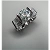 Image 7 : Mens Sparkling 2.75 Ct VVs1 White Fire Moissanite Ring