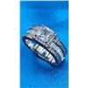 Image 3 : Stunning 1.5 Ct Princess Cut Simulated Diamond Ring