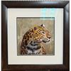 Image 1 : STEPHEN H. MILLER: Custom Framed Handmade Leopard Suzhou Silk Art