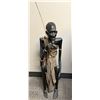 Image 1 : FRIEND OF DSCF: Hand Carved African Wooden Statue of Maasai Hunter