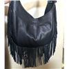 Image 1 : ERIKA LOWRY & CRAIG DIXON: Juan Antonio Fringe Bag with Axis Hide & Clint Orms Silk Scarf