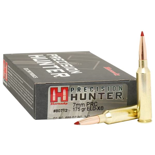 HORNADY: Three (3) Boxes of Hornady 7mm PRC 175 gr ELD-X® Precision Hunter®